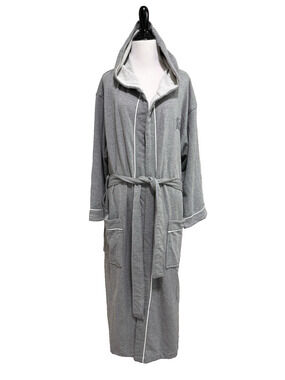 Monarch Cypress French Terry Cloth Robe S Gray Spa Hotel Lounge Cozy Relaxation